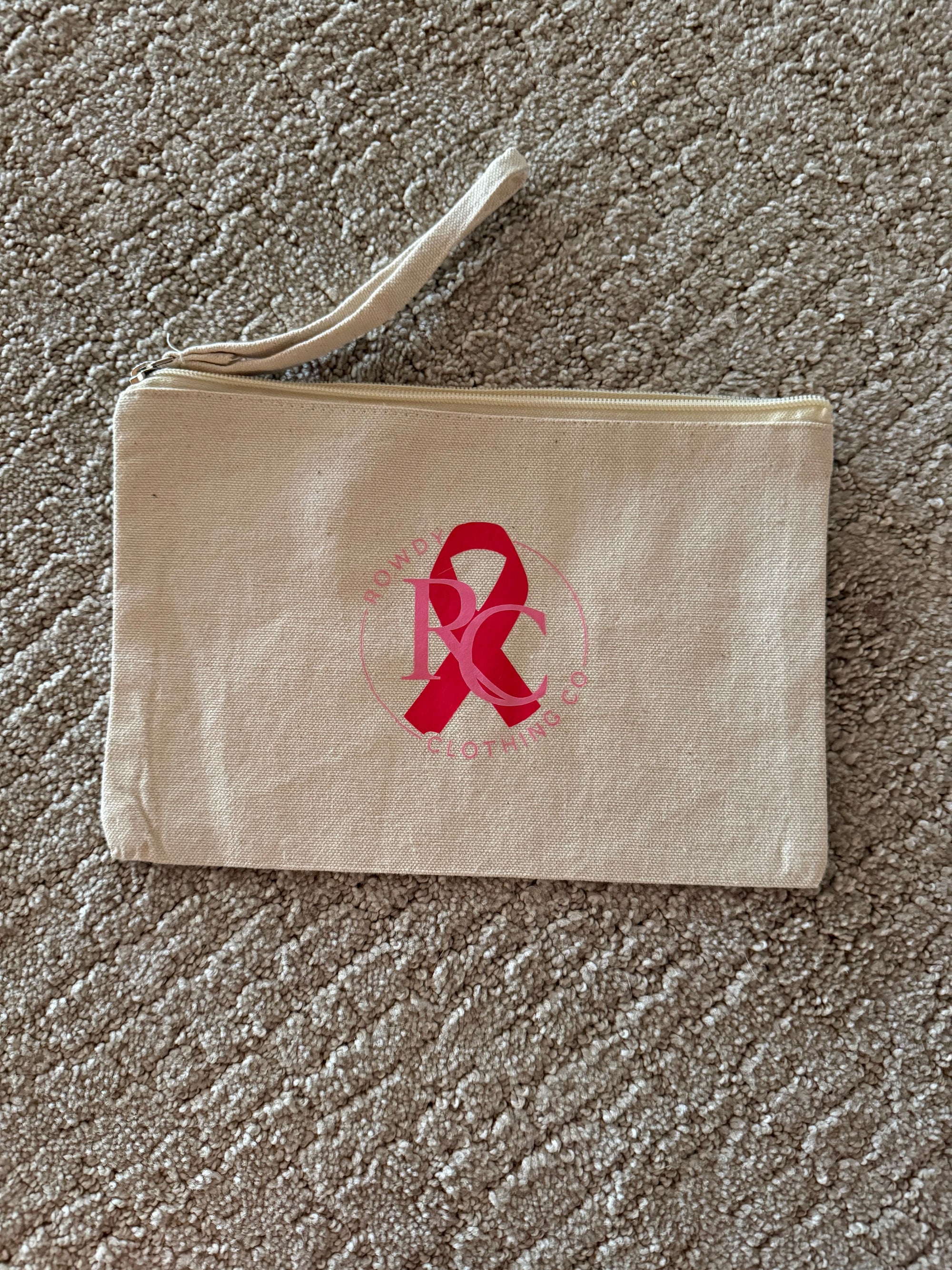 Breast Cancer Logo 2 Wristlet